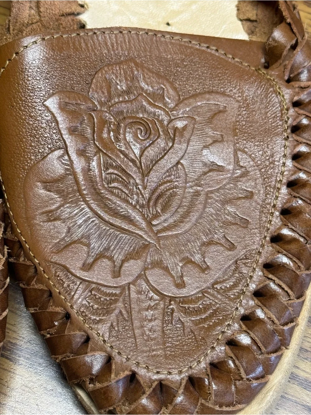 EUC Mexican Huarache Leather sandals for women, SZ 8 - Picture 8 of 8